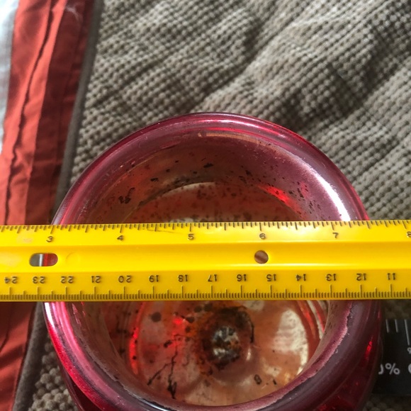 Other Nwt Approx 9 Tall Decorative Red Glass Vase With Rope Handle Poshmark